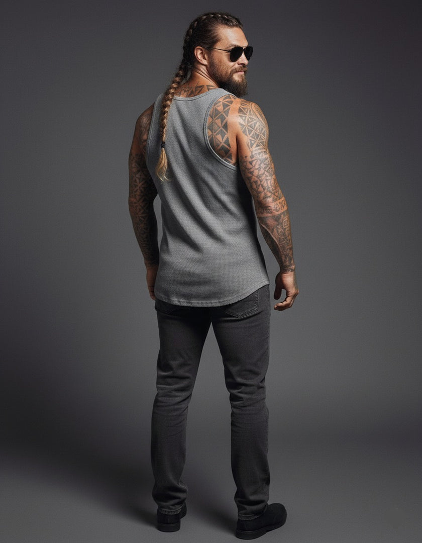 Yıkamalı Eskitmeli Tank Top Kaşkorse Atlet