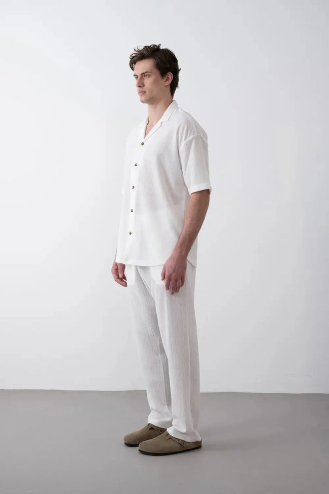 Relax Fit Dökümlü Jogger Casual Erkek Pantolon