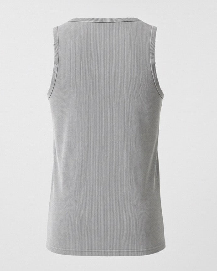 Yıkamalı Eskitmeli Tank Top Kaşkorse Atlet
