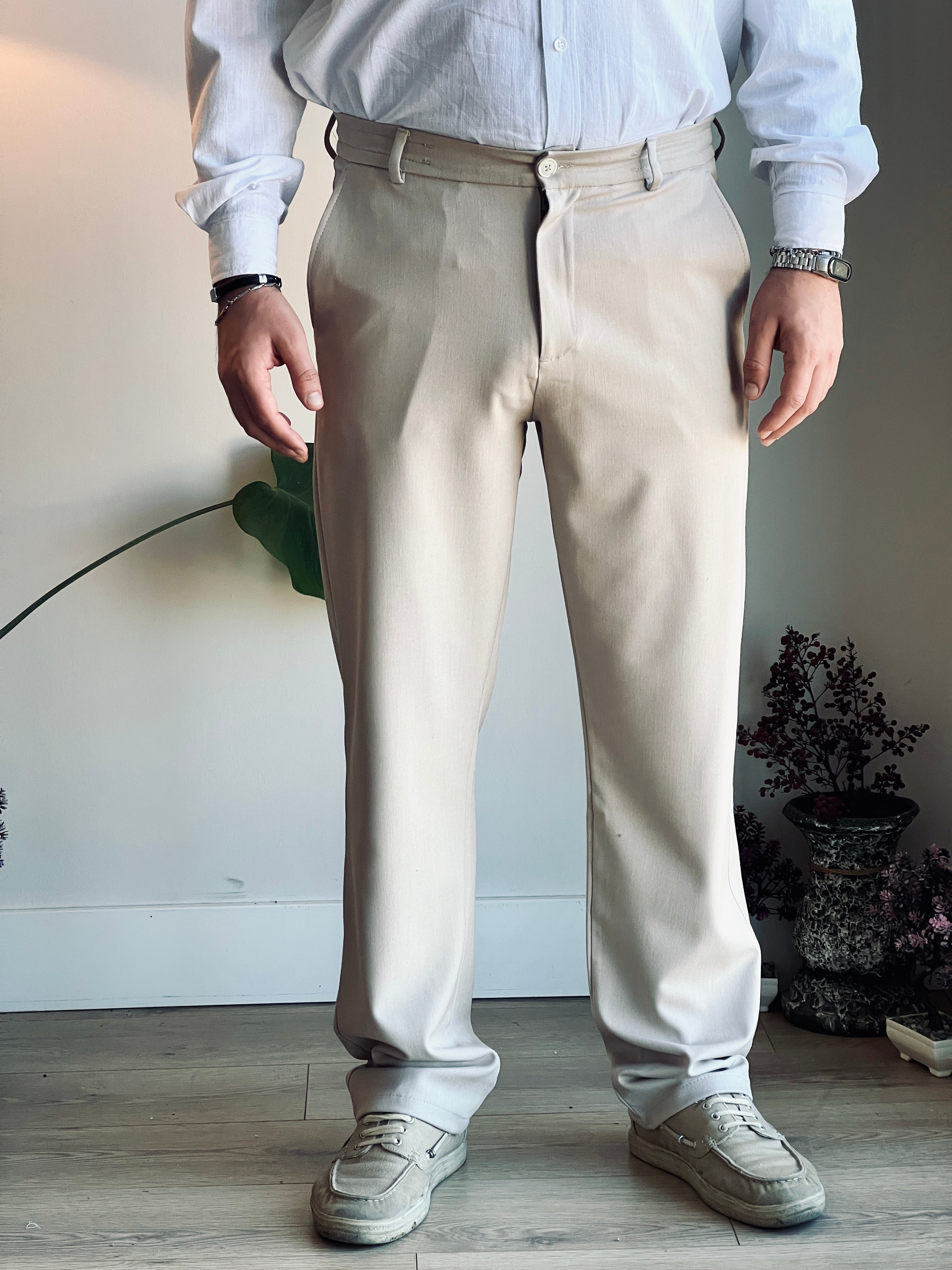 Premium Kumaş Pantolon Bej