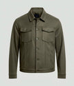 Suede Scuba Four-Pocket Regular Fit Men's Jacket