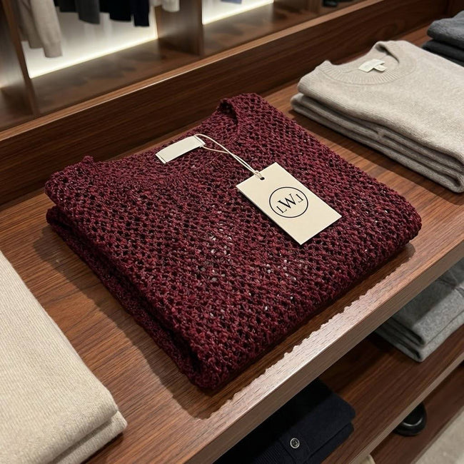 File Örgü Detaylı Modern Triko Bluz