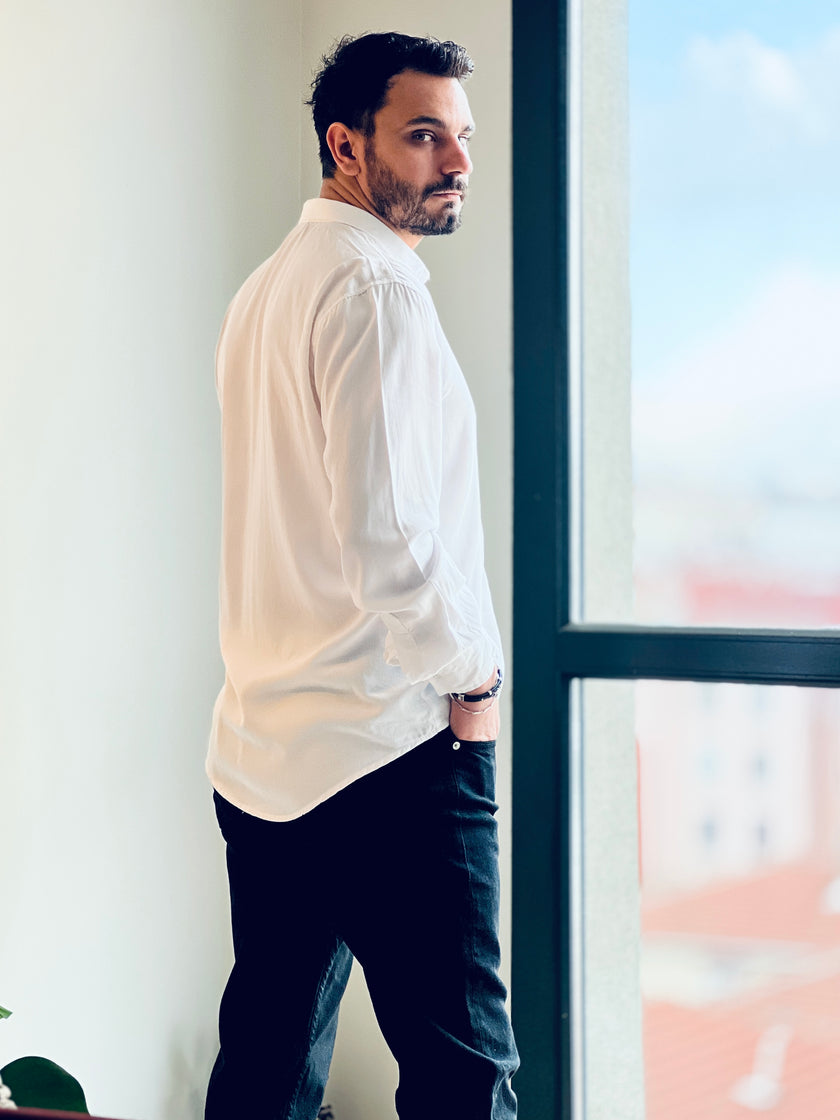 Bol Kesim %100 Tencel Gömlek