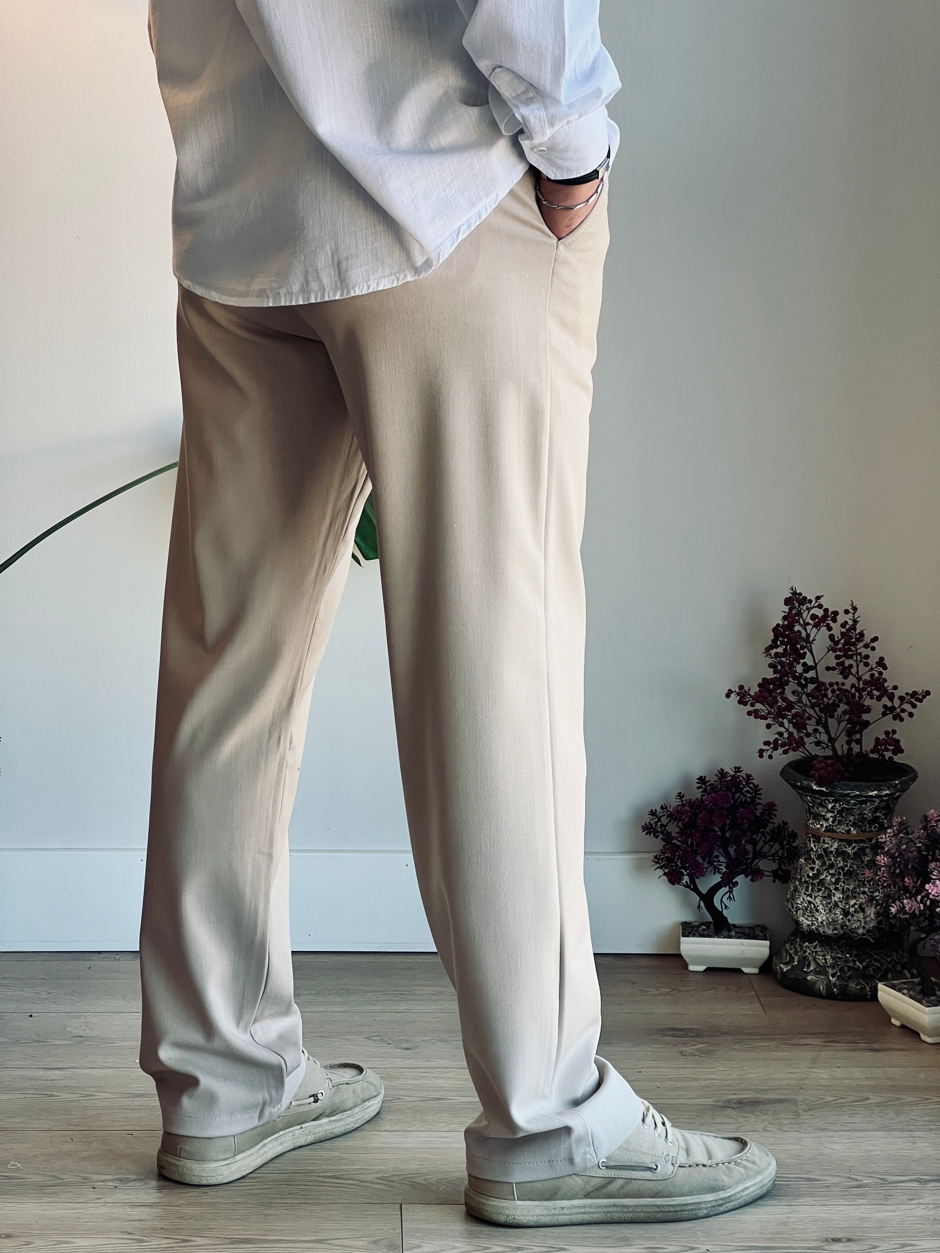 Premium Kumaş Pantolon Bej