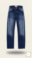 Baggy Model Taşlamalı Regular Fit Jean Pantolon - Mavi