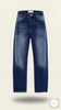 Baggy Model Taşlamalı Regular Fit Jean Pantolon - Mavi