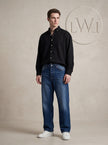 Baggy Model Taşlamalı Regular Fit Jean Pantolon - Mavi