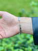 Silver Color Flat Herringbone Chain Men's Bracelet