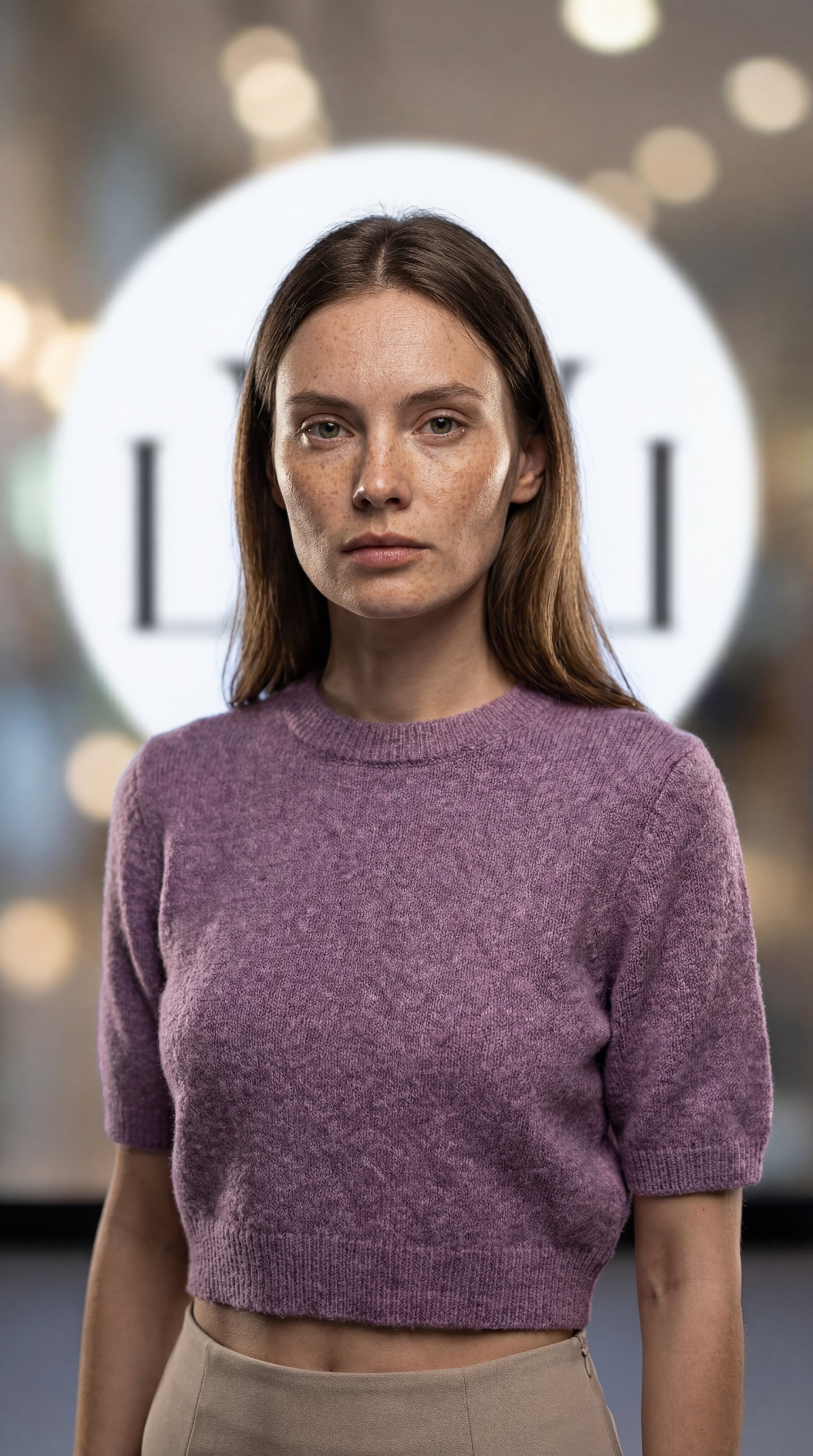 Kadın Lila Crop Triko Bluz | Şık & Rahat Günlük Kombin