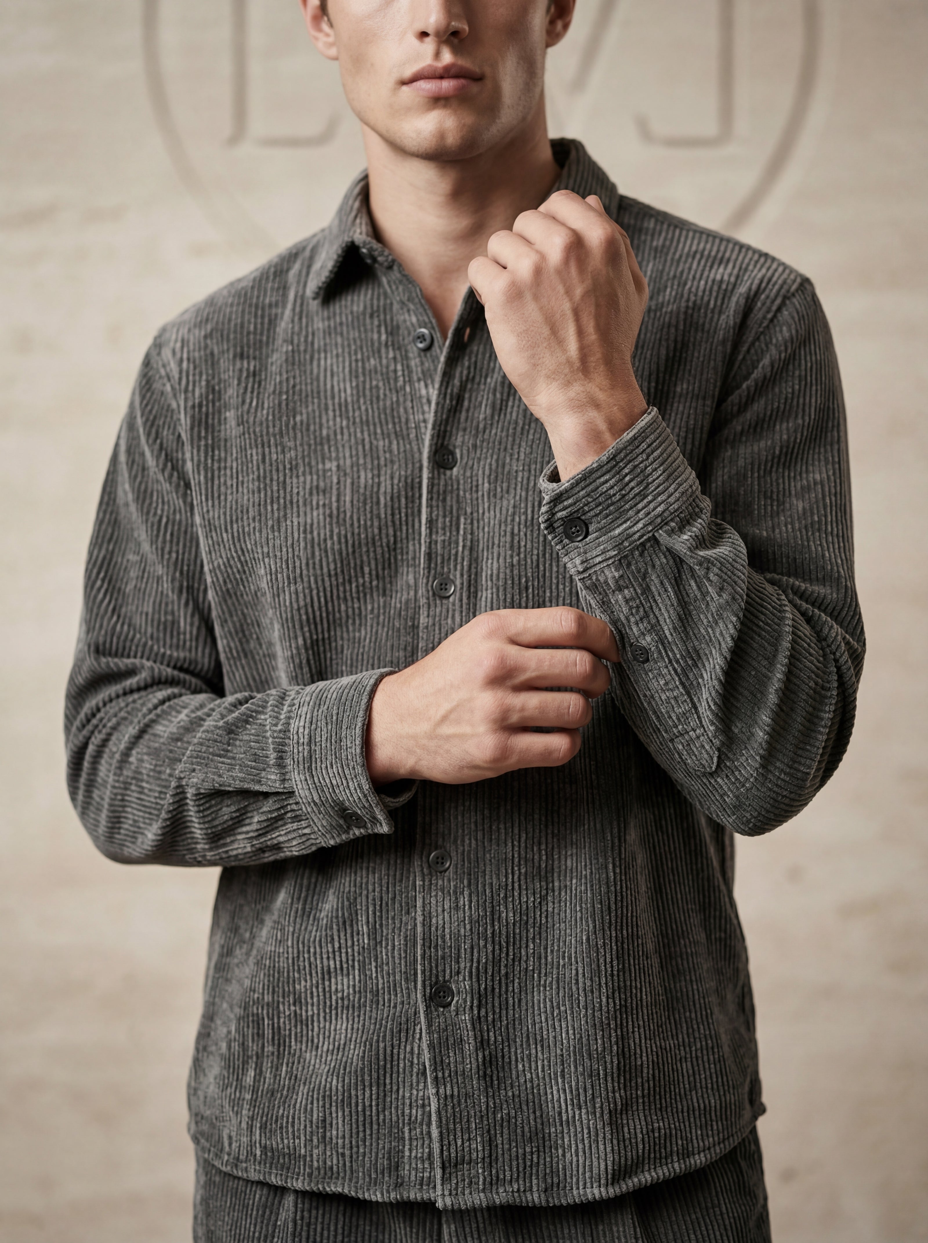 EFFECTIVE VELVET OVERSIZE SHIRT