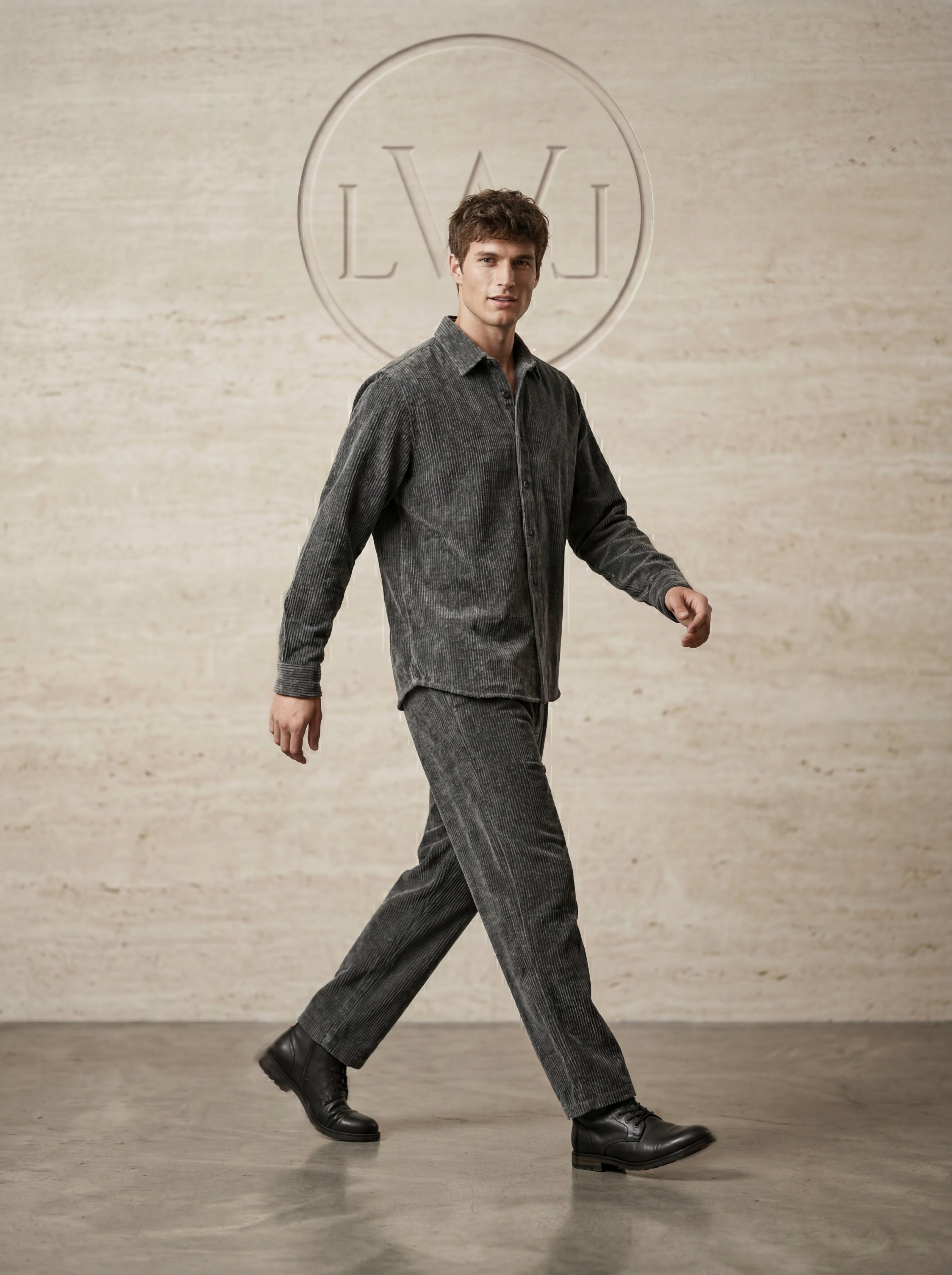 EFFECTIVE VELVET OVERSIZE TROUSERS