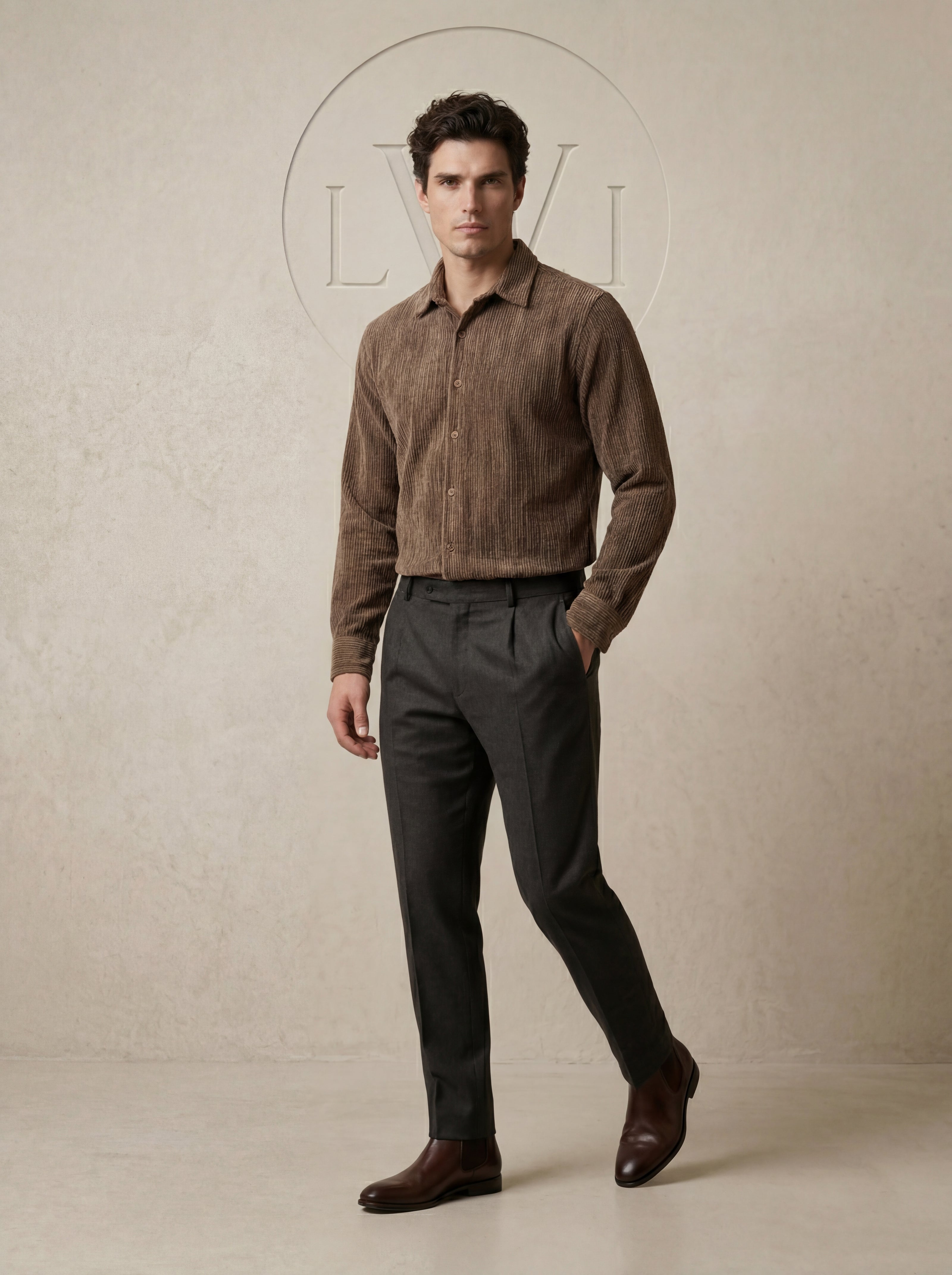 EFFECTIVE VELVET OVERSIZE SHIRT