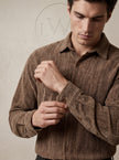 EFFECTIVE VELVET OVERSIZE SHIRT