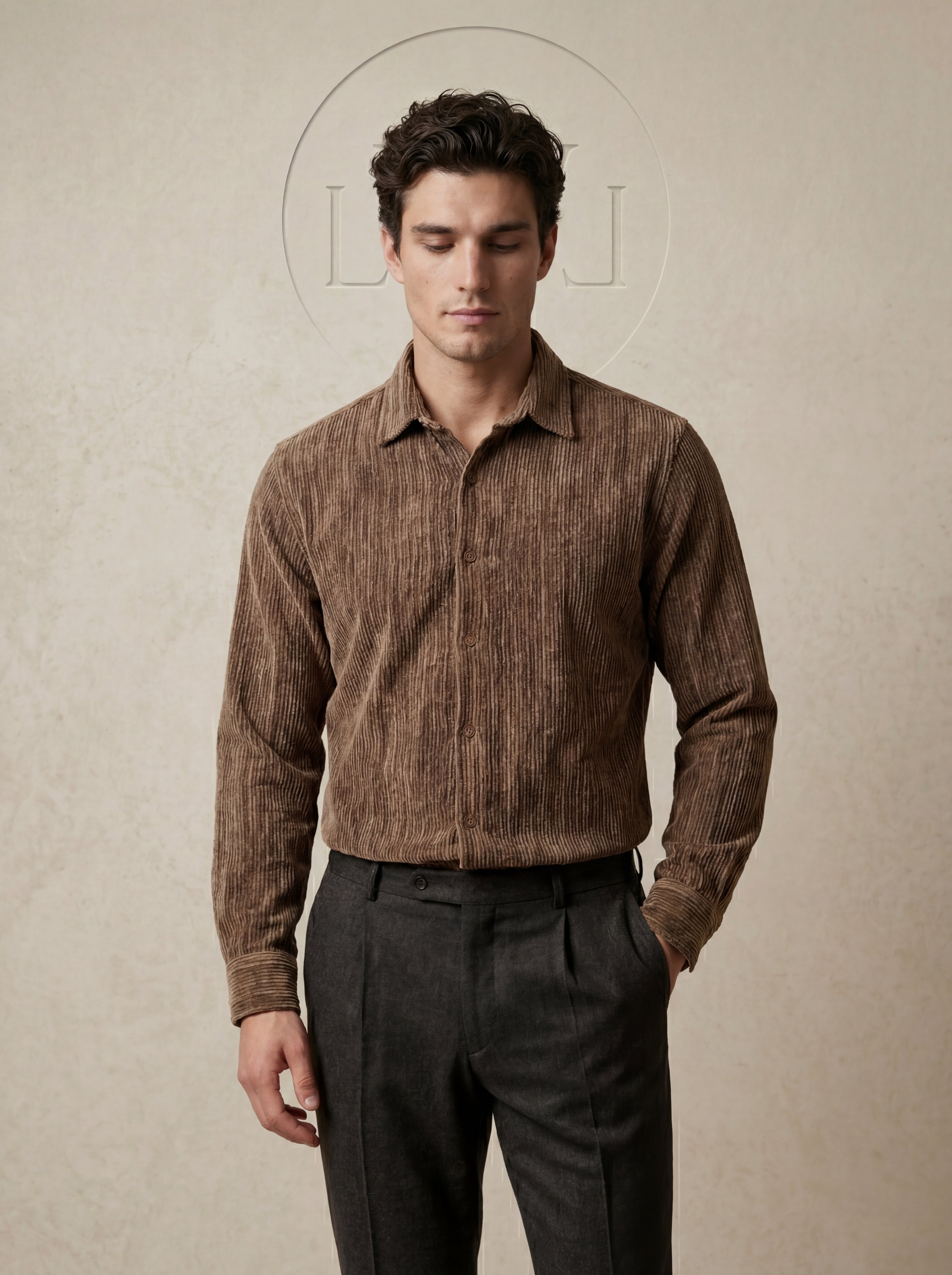 EFFECTIVE VELVET OVERSIZE SHIRT
