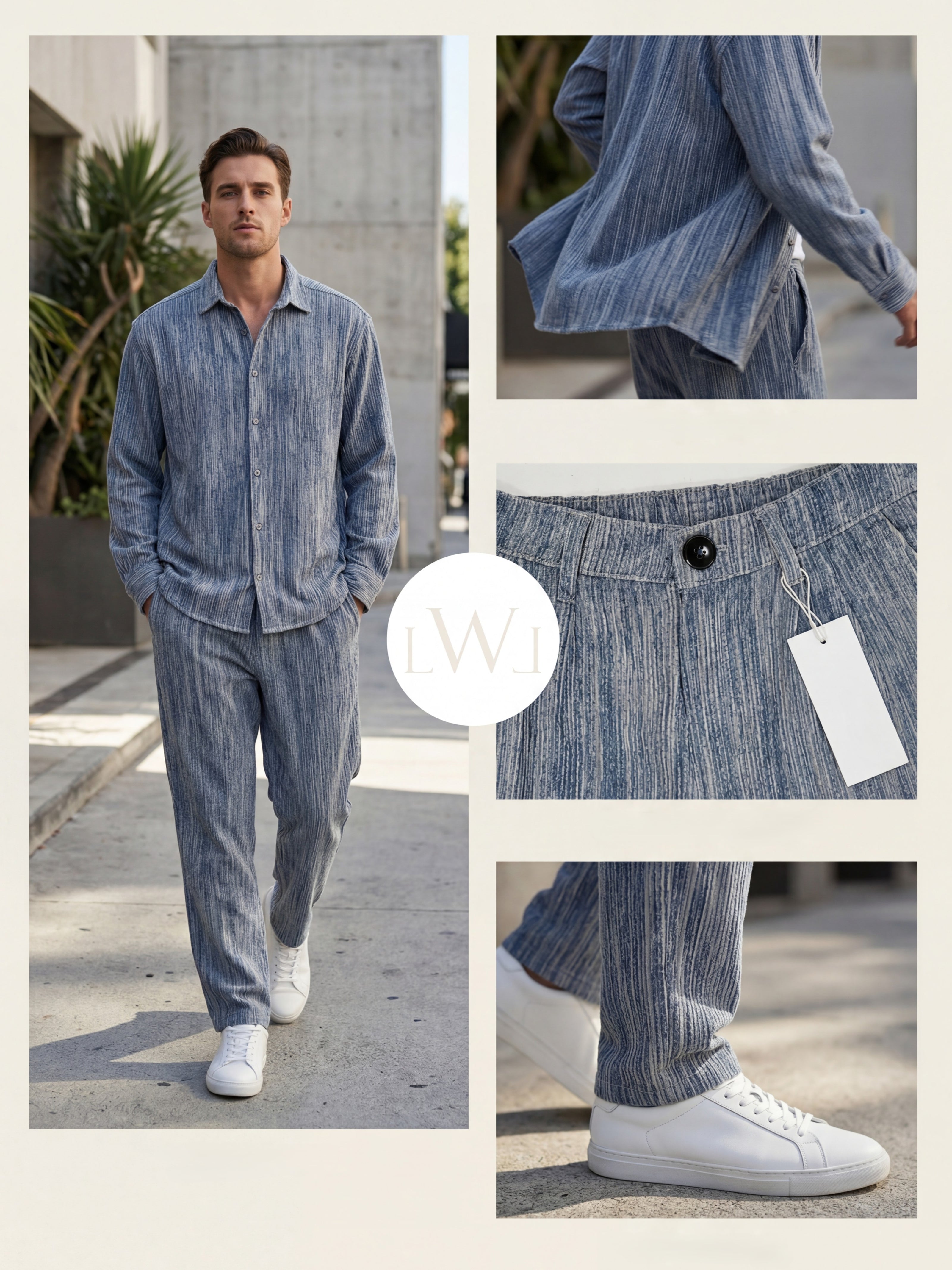 EFFECTIVE VELVET OVERSIZE TROUSERS