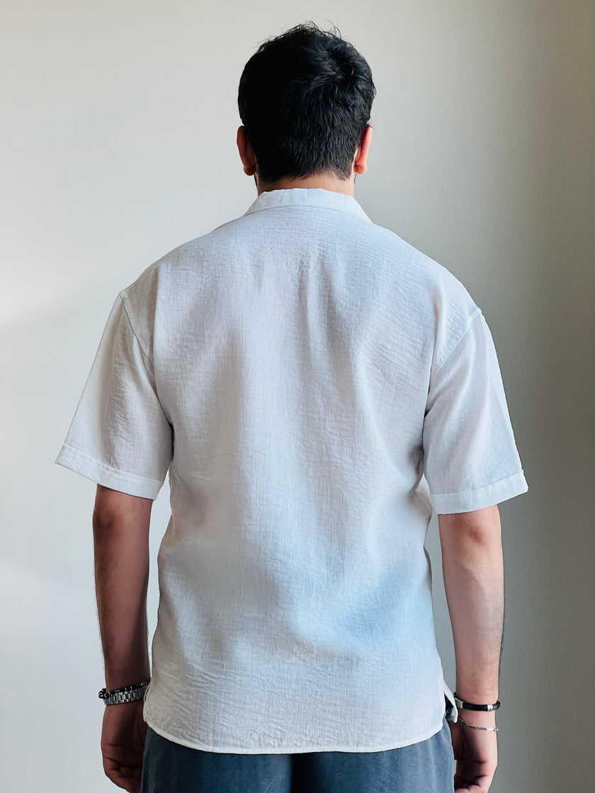 Dokuma Kısa Kollu Gömlek