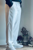 Erkek Beyaz Tencel Pantolon -Nefes Alan & Relax Fit