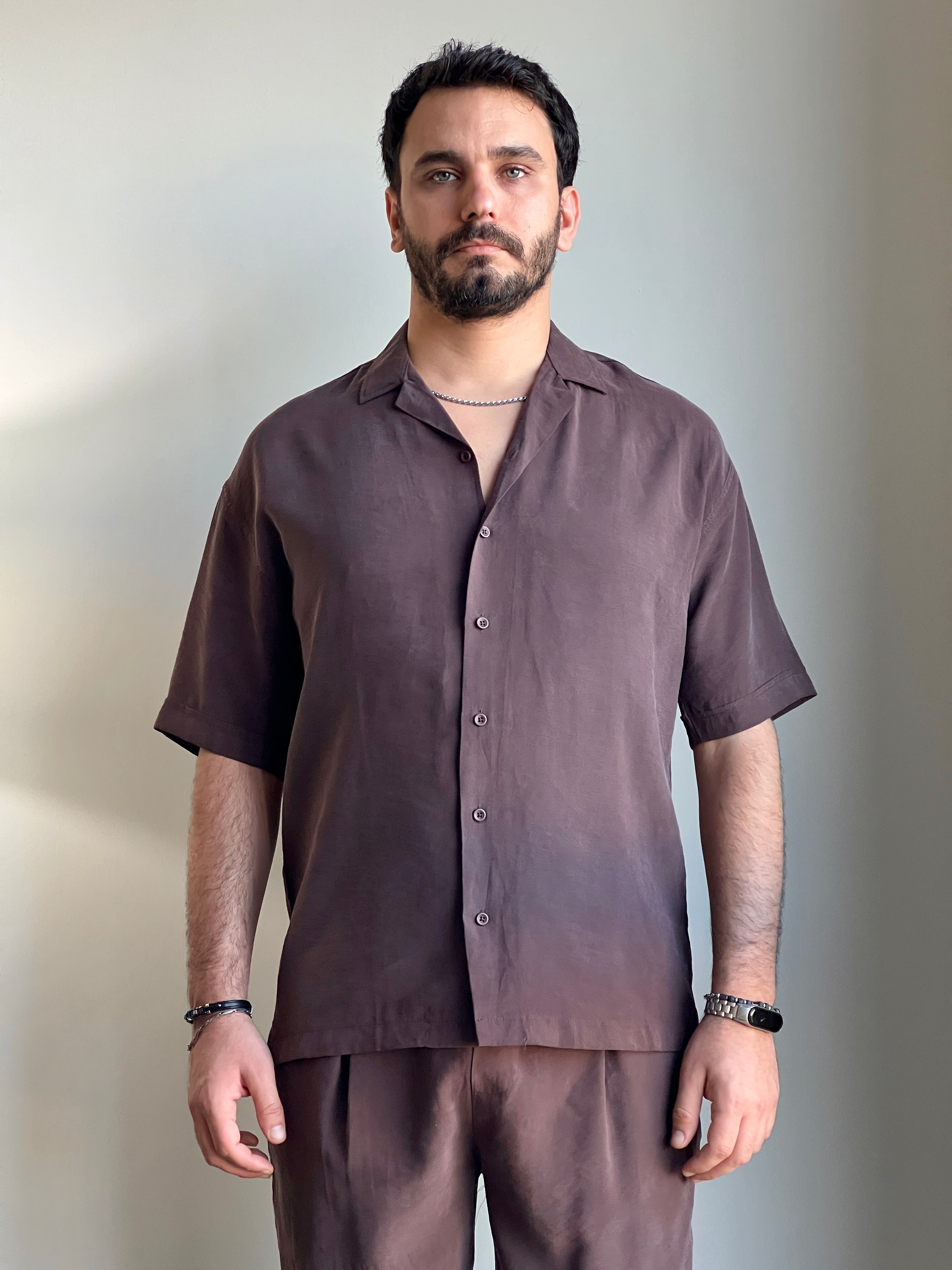 Modal Kısa Kollu Gömlek