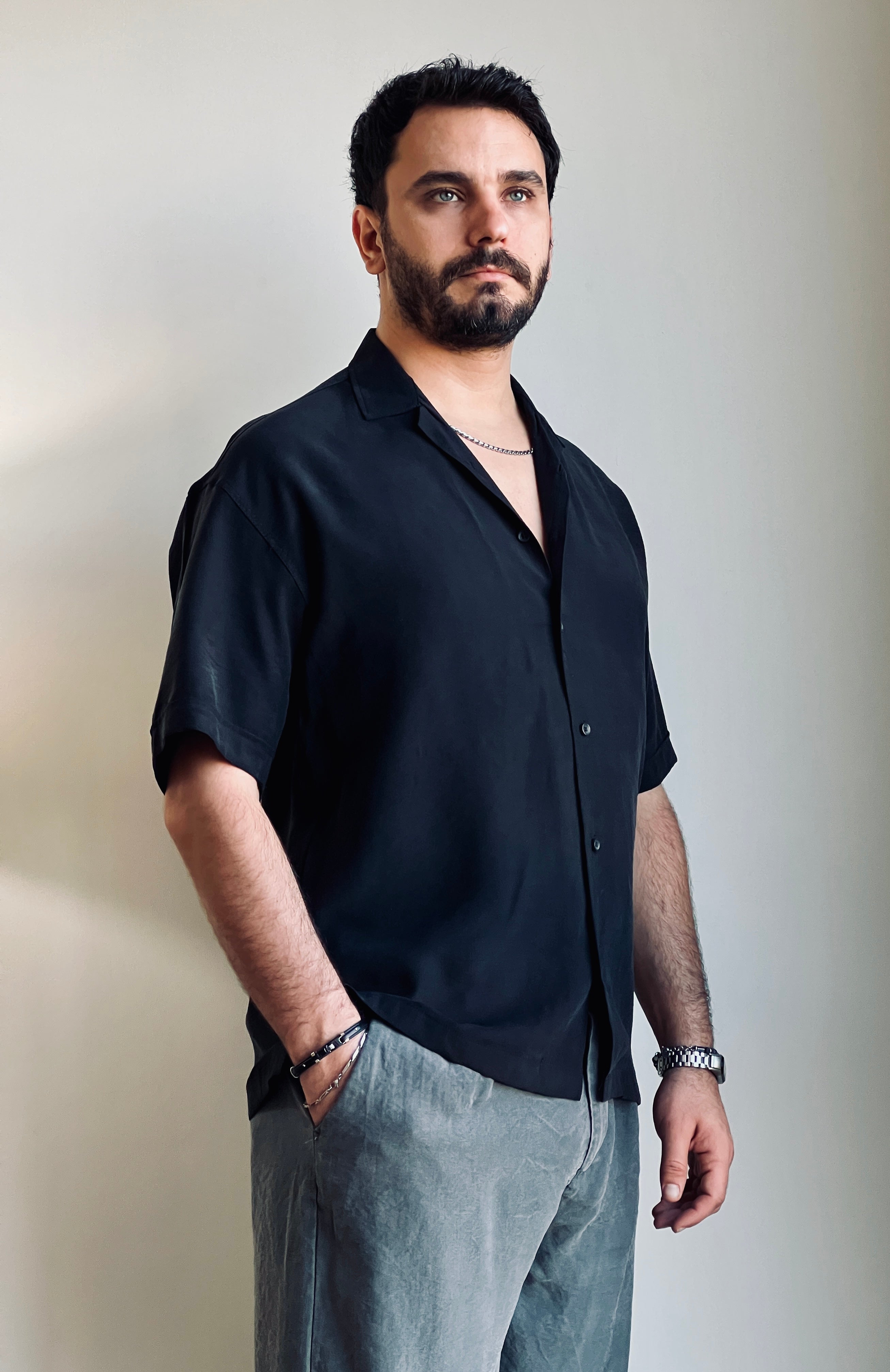 Modal Kısa Kollu Gömlek