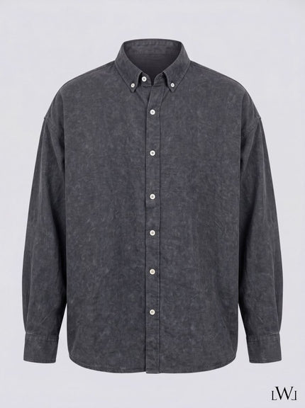 Oversize Draped Crink Shirt
