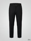 Erkek Siyah Beli Lastikli Esnek Kumaş Premium Chino Pantolon - Smart Casual Rahat Kesim