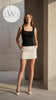 Kare Yaka Fitilli Triko Atlet/Body Siyah