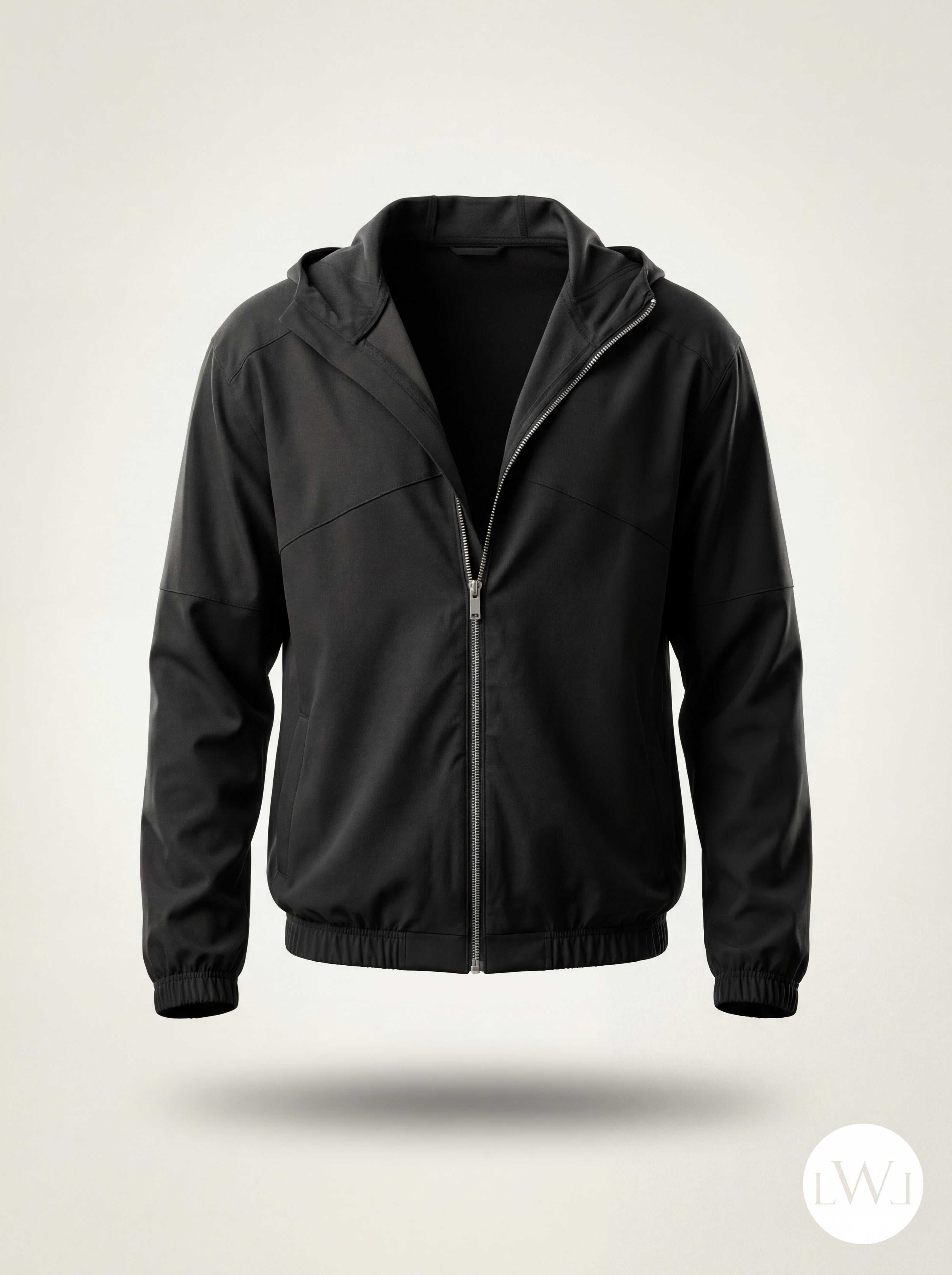 Zippered Windbreaker Jacket