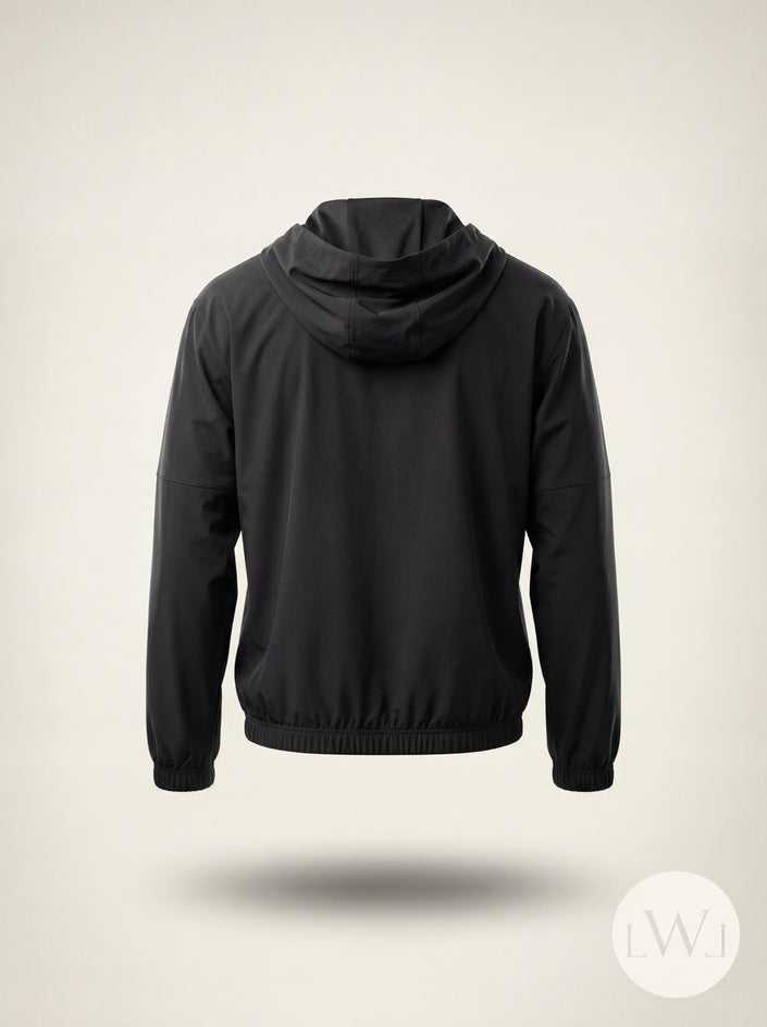 Zippered Windbreaker Jacket