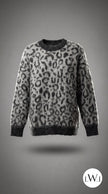 Leopard Print Oversized Sweater
