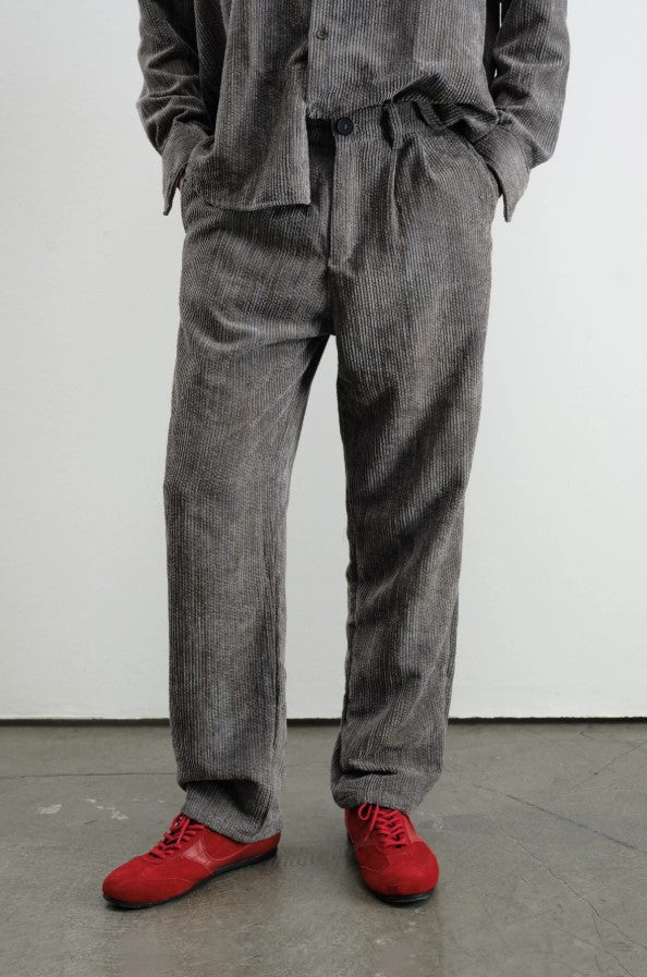 OVERSIZE EFEKTLİ KADİFE PANTOLON