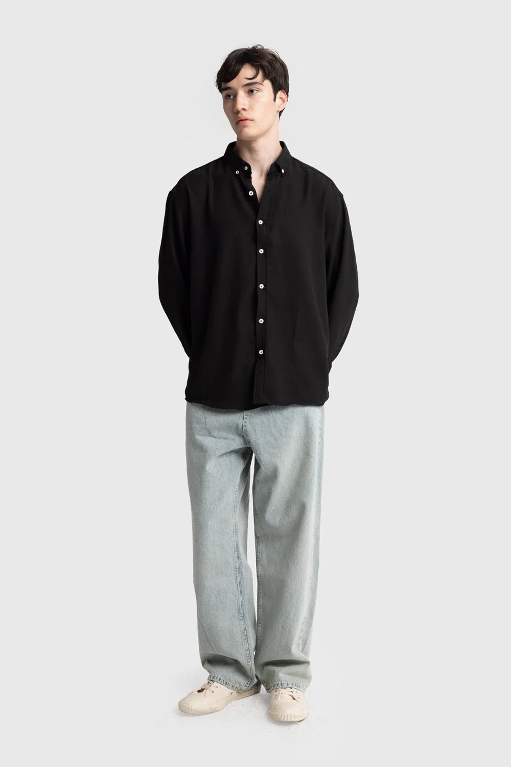 OVERSIZE DÖKÜMLÜ CRINKLE GÖMLEK