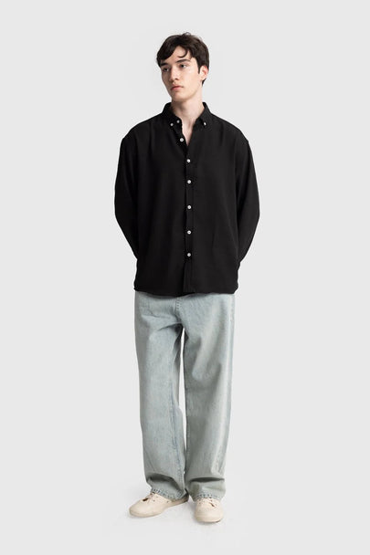 OVERSIZE DÖKÜMLÜ CRINKLE GÖMLEK