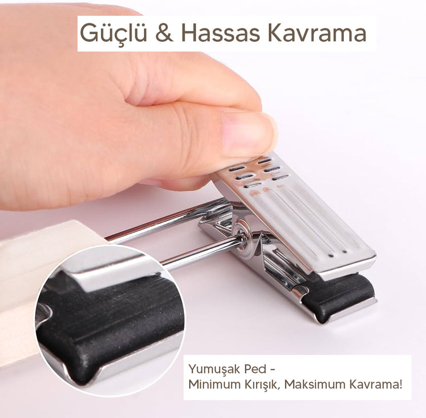 3 Adet Ahşap Pantolon & Etek Askısı