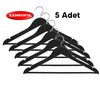 5 Pieces of Wooden Look Long-Lasting Hangers