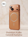 iPhone 13/14 Uyumlu iPhone 17 Çevirici MagSafe Kamera Lens Korumalı Cep Telefonu Kılıfı