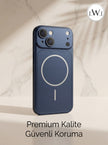 iPhone 13/14 Uyumlu iPhone 17 Çevirici MagSafe Kamera Lens Korumalı Cep Telefonu Kılıfı