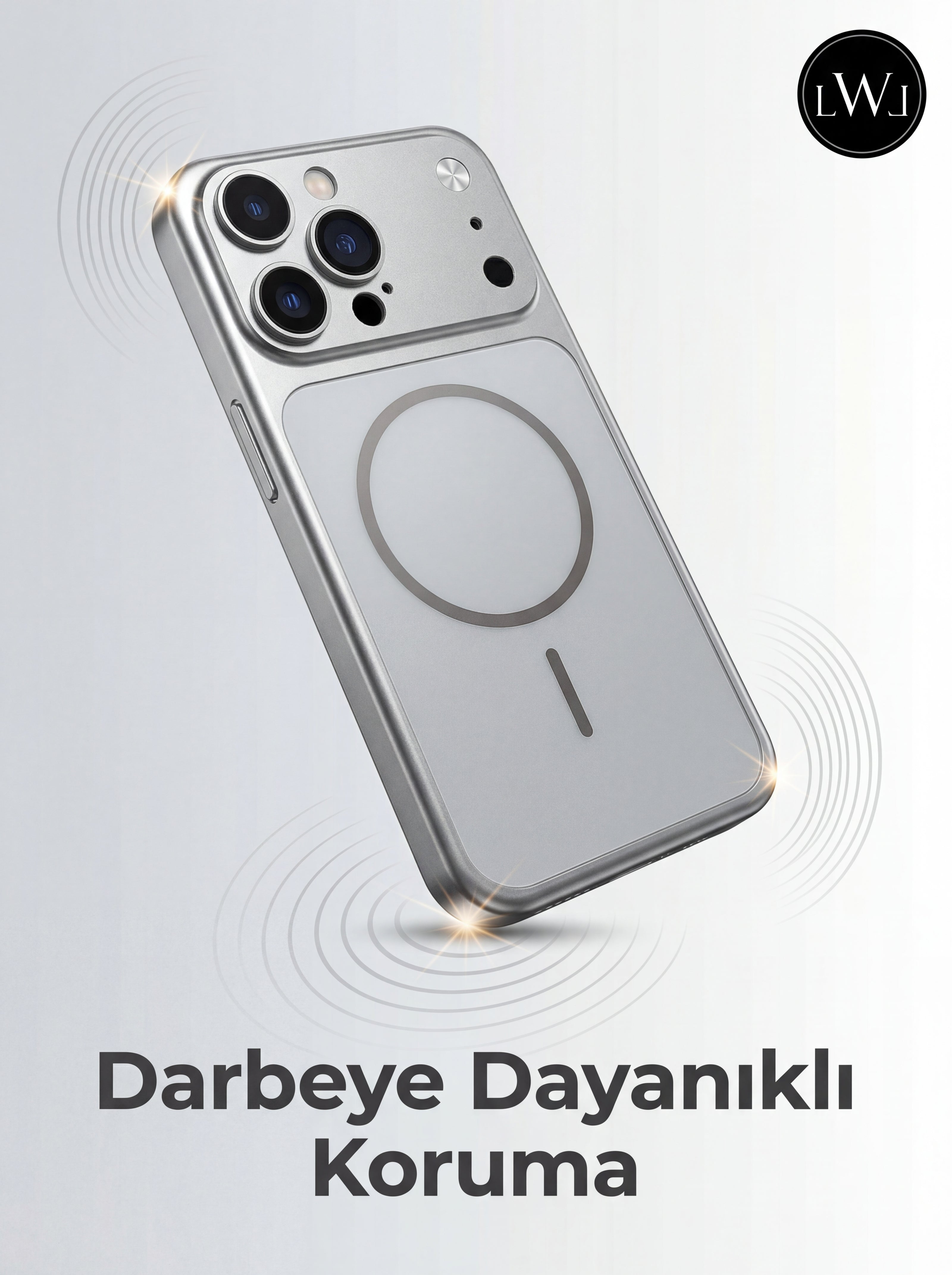 iPhone 14 Pro Uyumlu iPhone 17 Pro Çevirici MagSafe Kamera Lens Korumalı Cep Telefonu Kılıfı