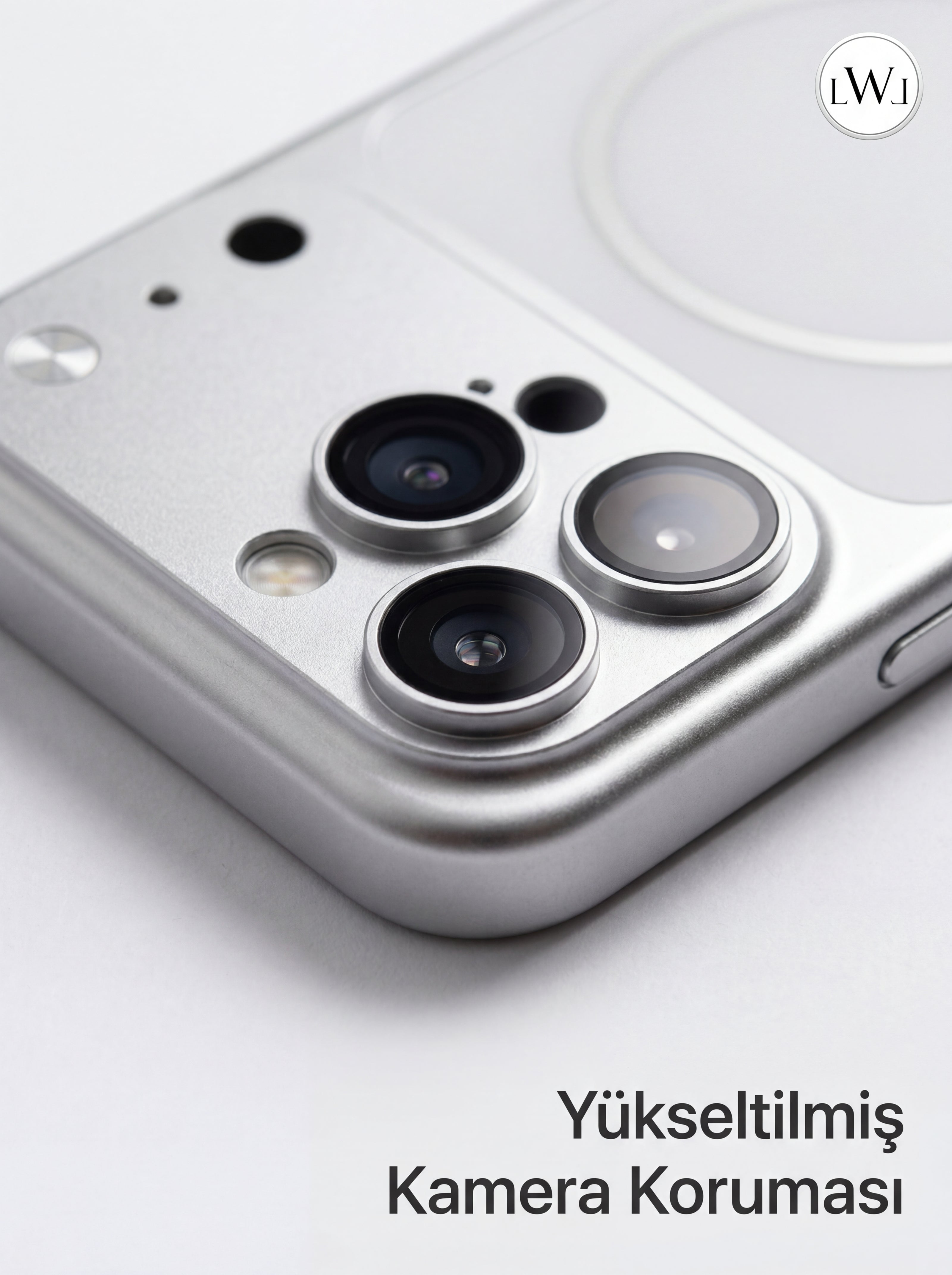 iPhone 15  Pro  Max Uyumlu 17 Pro Max Çevirici MagSafe Kamera Lens Korumalı Cep Telefonu Kılıfı