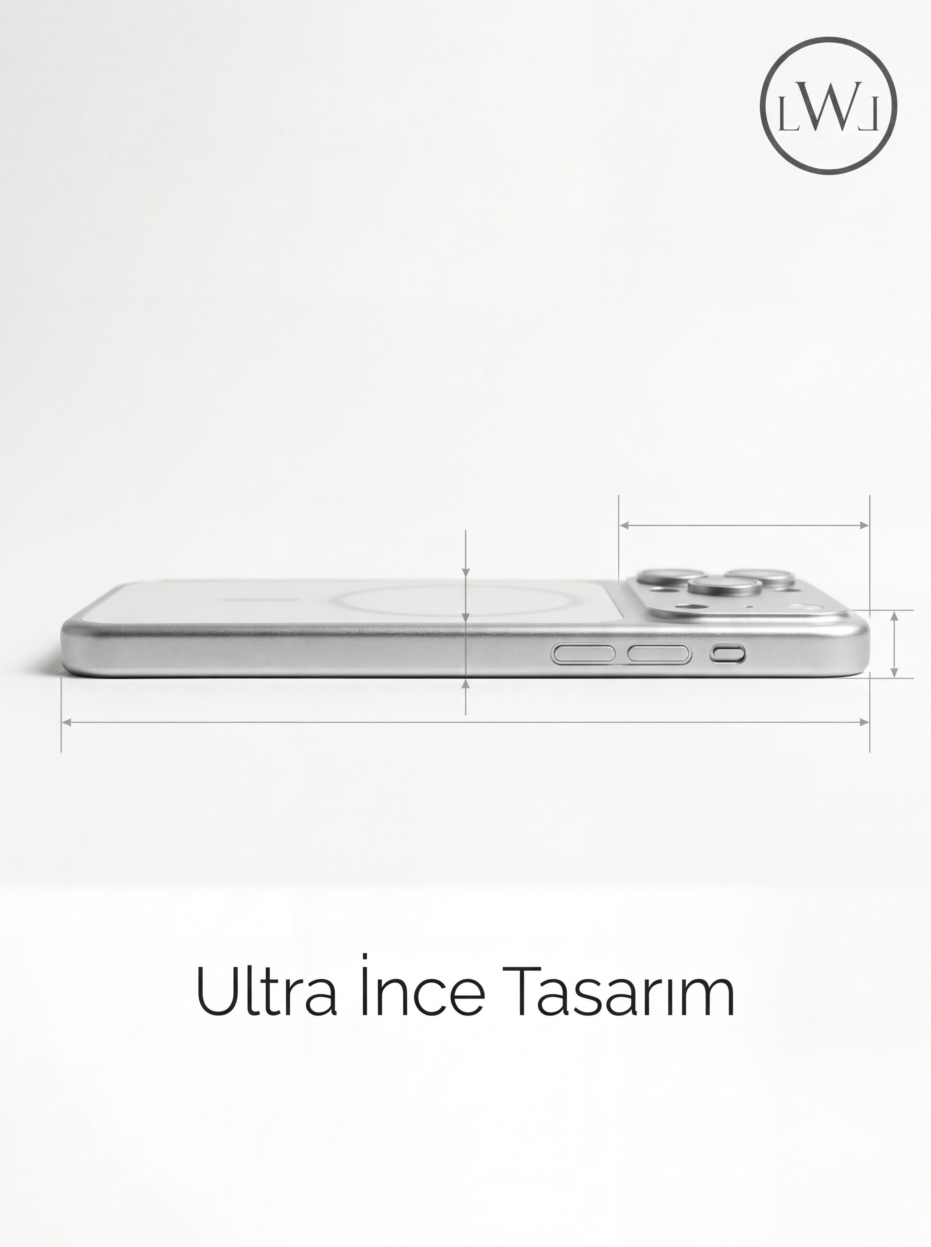 iPhone 15  Pro  Max Uyumlu 17 Pro Max Çevirici MagSafe Kamera Lens Korumalı Cep Telefonu Kılıfı