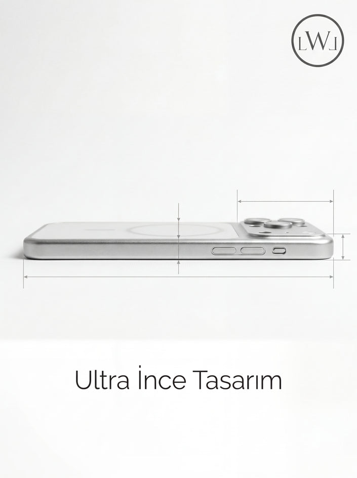 iPhone 13 Pro Max  Uyumlu 17 Pro Max Çevirici MagSafe Kamera Lens Korumalı Cep Telefonu Kılıfı
