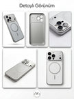 iPhone 15  Pro  Max Uyumlu 17 Pro Max Çevirici MagSafe Kamera Lens Korumalı Cep Telefonu Kılıfı