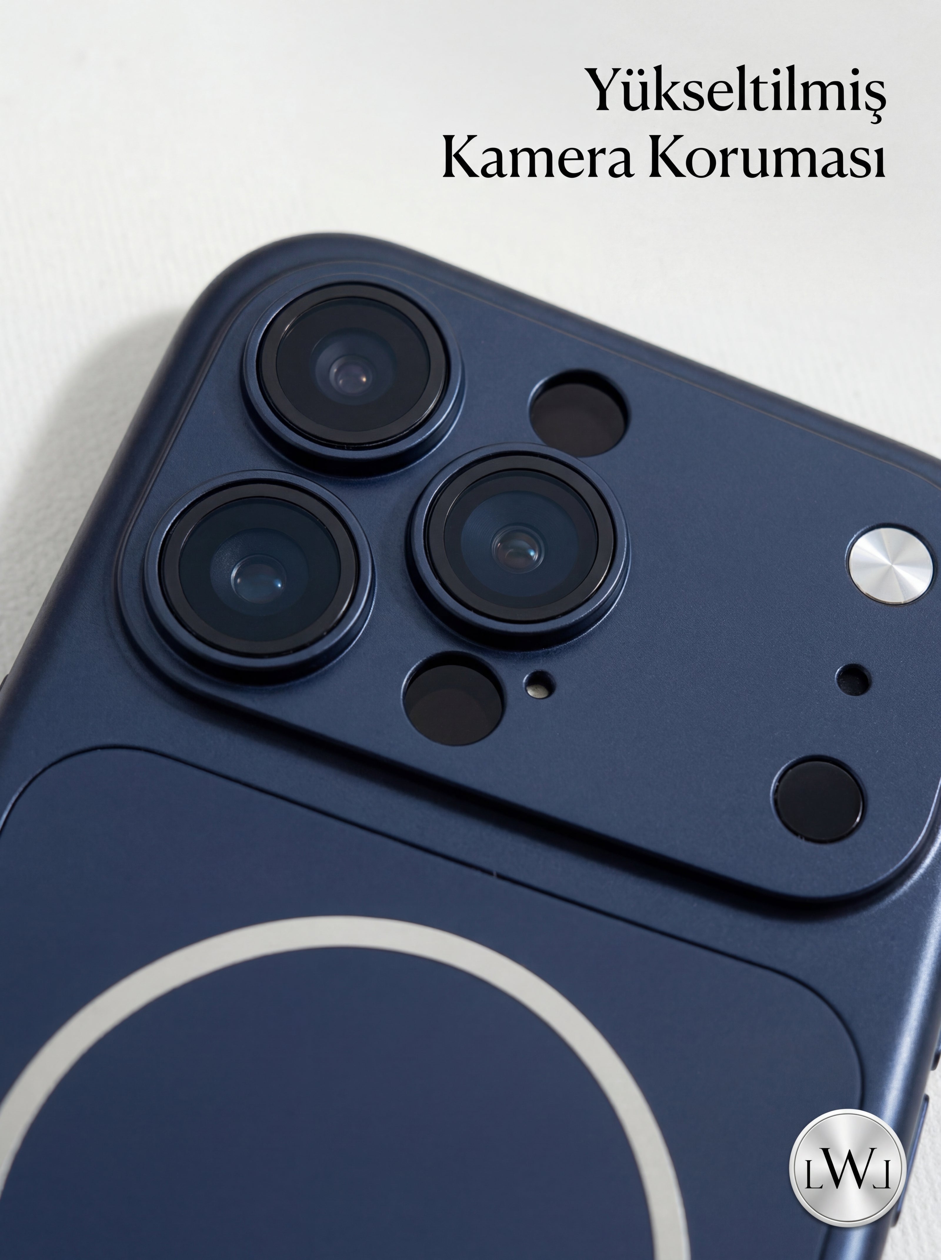 iPhone 15  Pro  Max Uyumlu 17 Pro Max Çevirici MagSafe Kamera Lens Korumalı Cep Telefonu Kılıfı