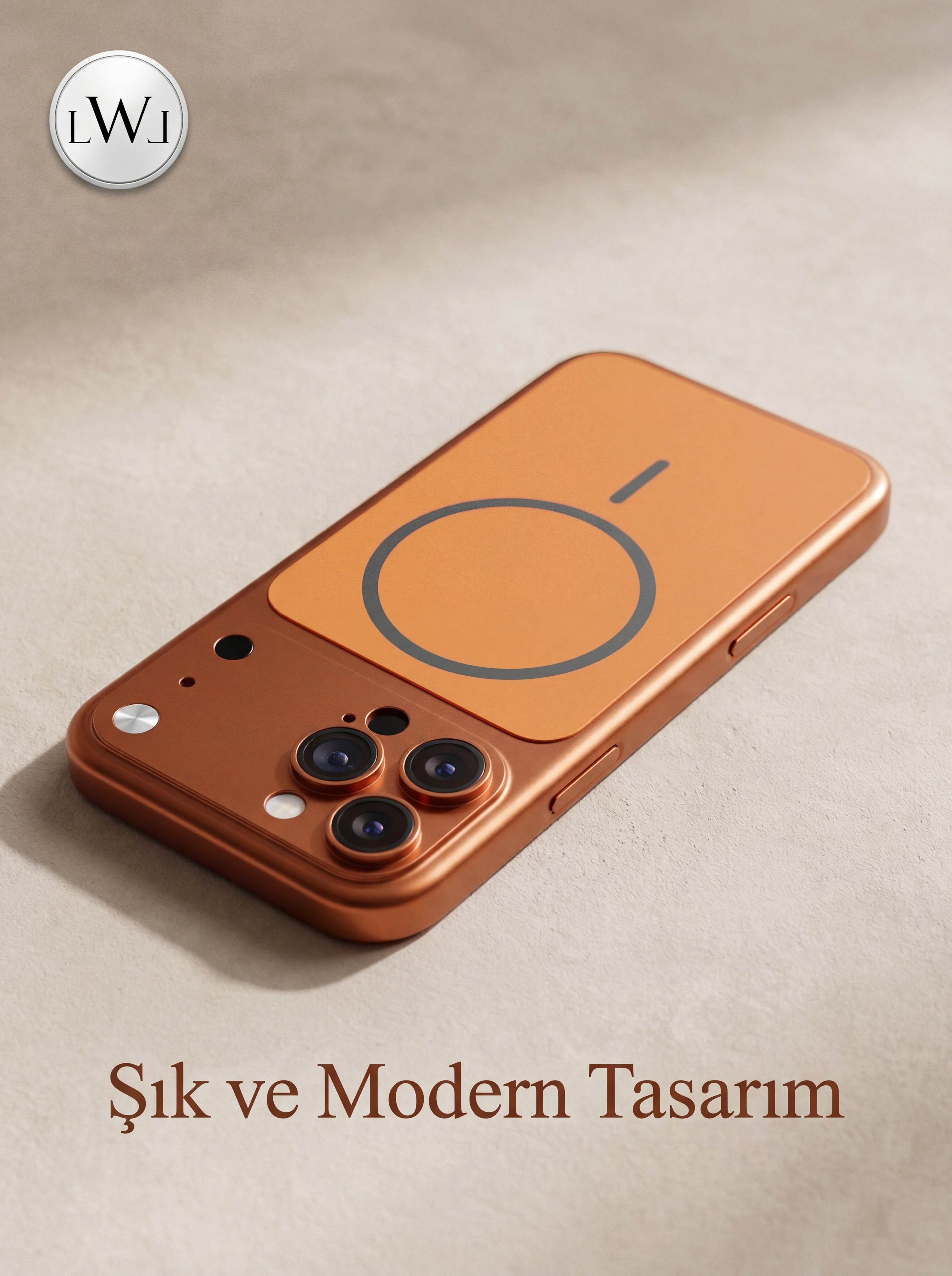 iPhone 14 Pro Uyumlu iPhone 17 Pro Çevirici MagSafe Kamera Lens Korumalı Cep Telefonu Kılıfı
