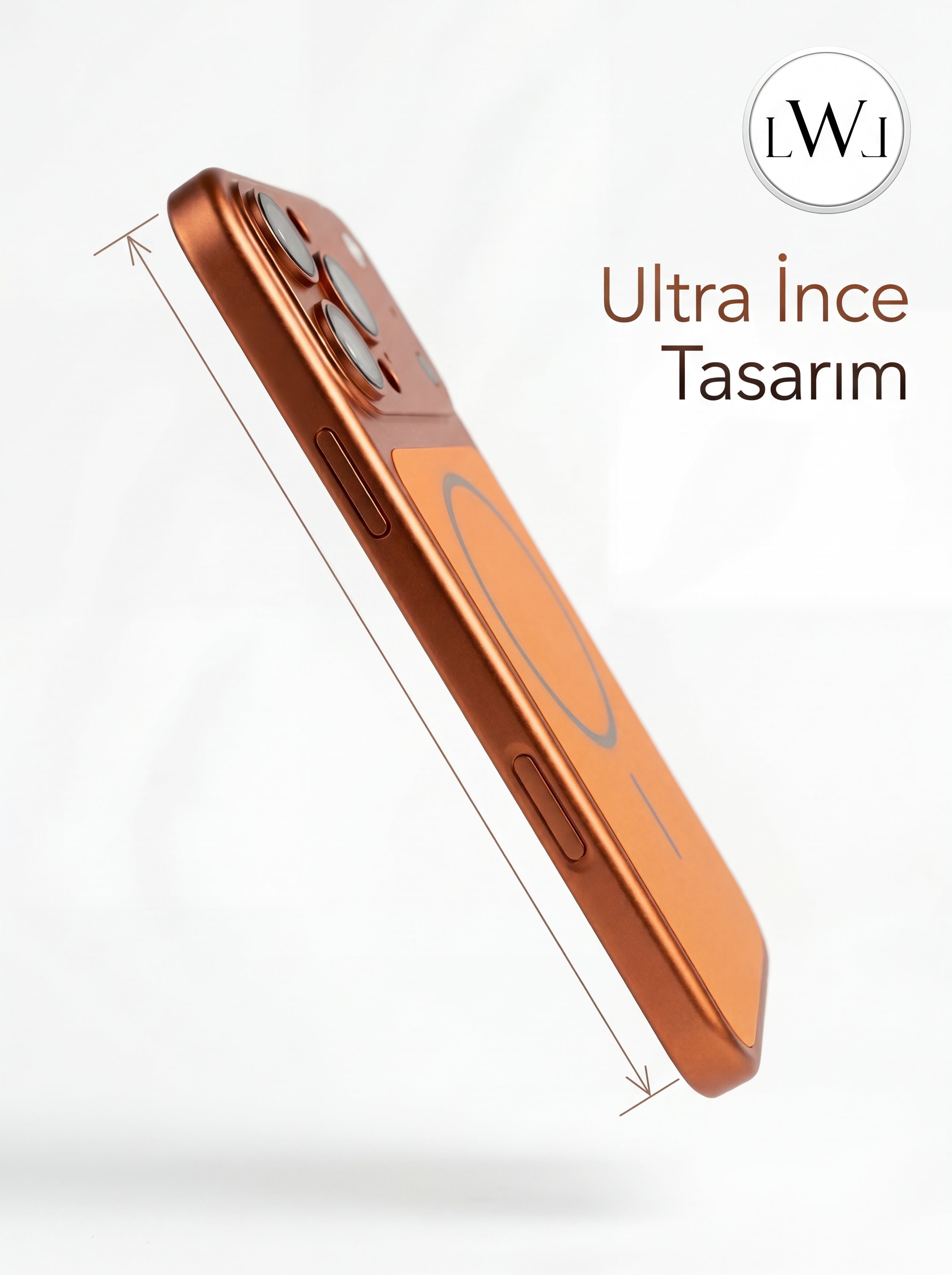 iPhone 15  Pro  Max Uyumlu 17 Pro Max Çevirici MagSafe Kamera Lens Korumalı Cep Telefonu Kılıfı