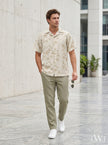 SHORT SLEEVE EMBROIDERY DETAILED SHIRT