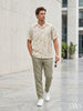 SHORT SLEEVE EMBROIDERY DETAILED SHIRT