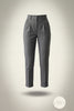 High Waist Pleated Carrot Cut Women's Trousers