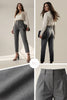 High Waist Pleated Carrot Cut Women's Trousers