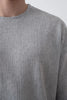 Textured Knitted Fabric Black Crew Neck Oversize Men's T-Shirt