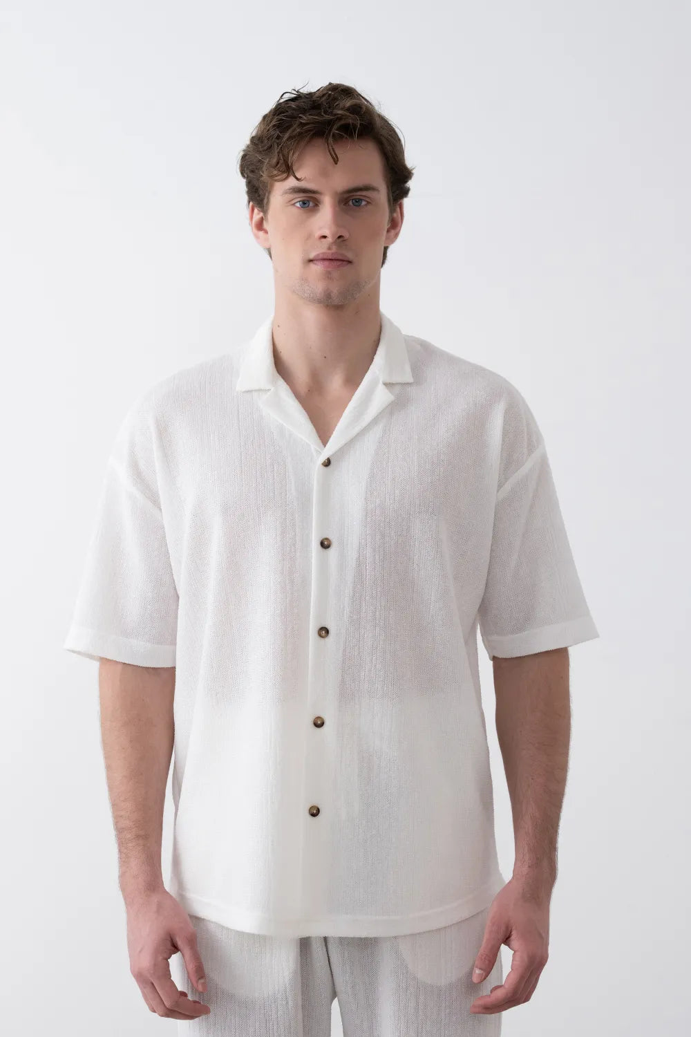 Örme Dokulu Gömlek